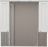 Misty Зеркальный шкаф Латте 105 белый